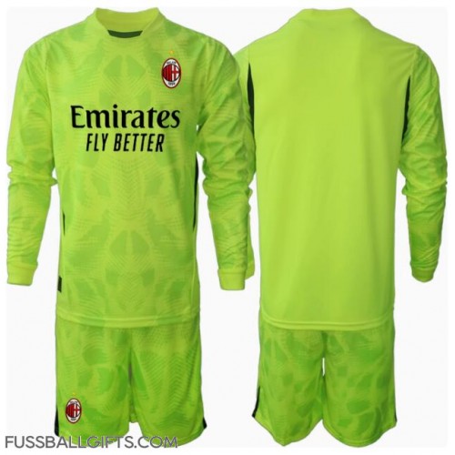 AC Milan Torwart Fußballbekleidung 3rd trikot Kinder 2024-25 Langarm (+ kurze hosen)